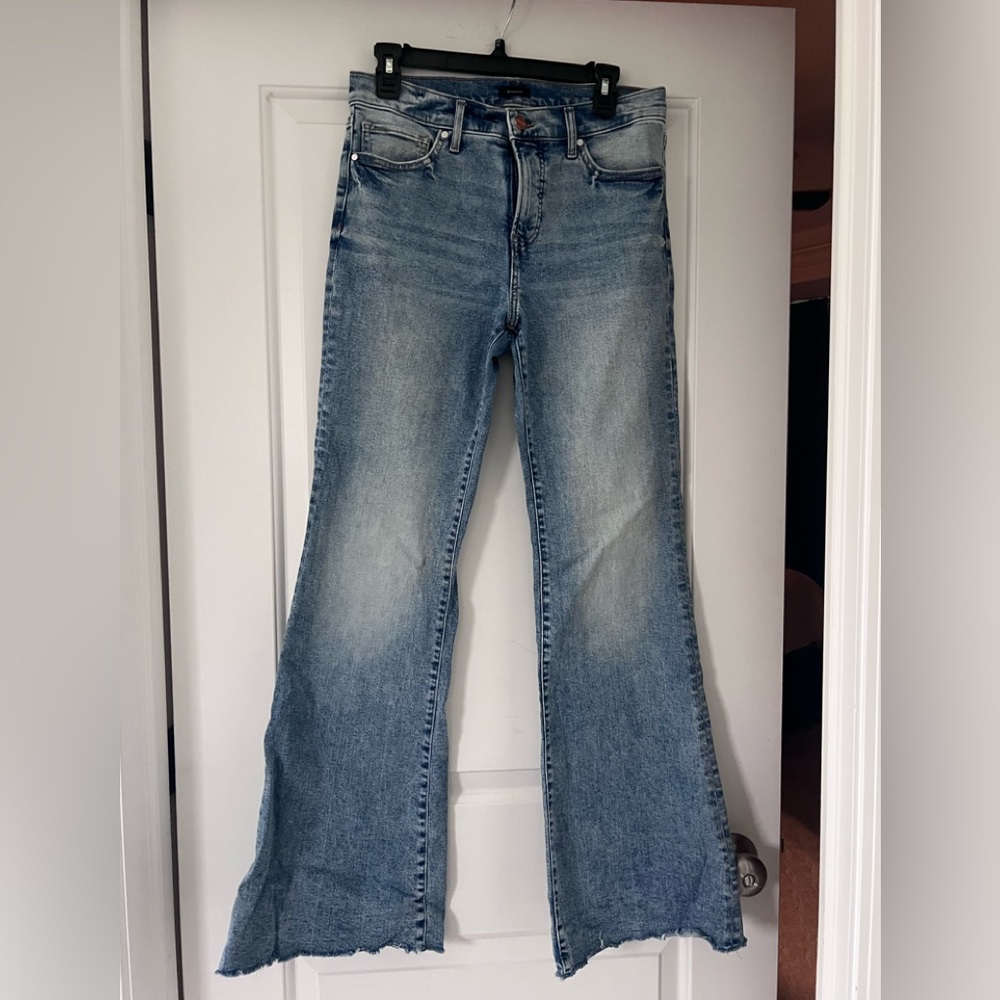 Express Women's Light Blue 70s Flare Jeans